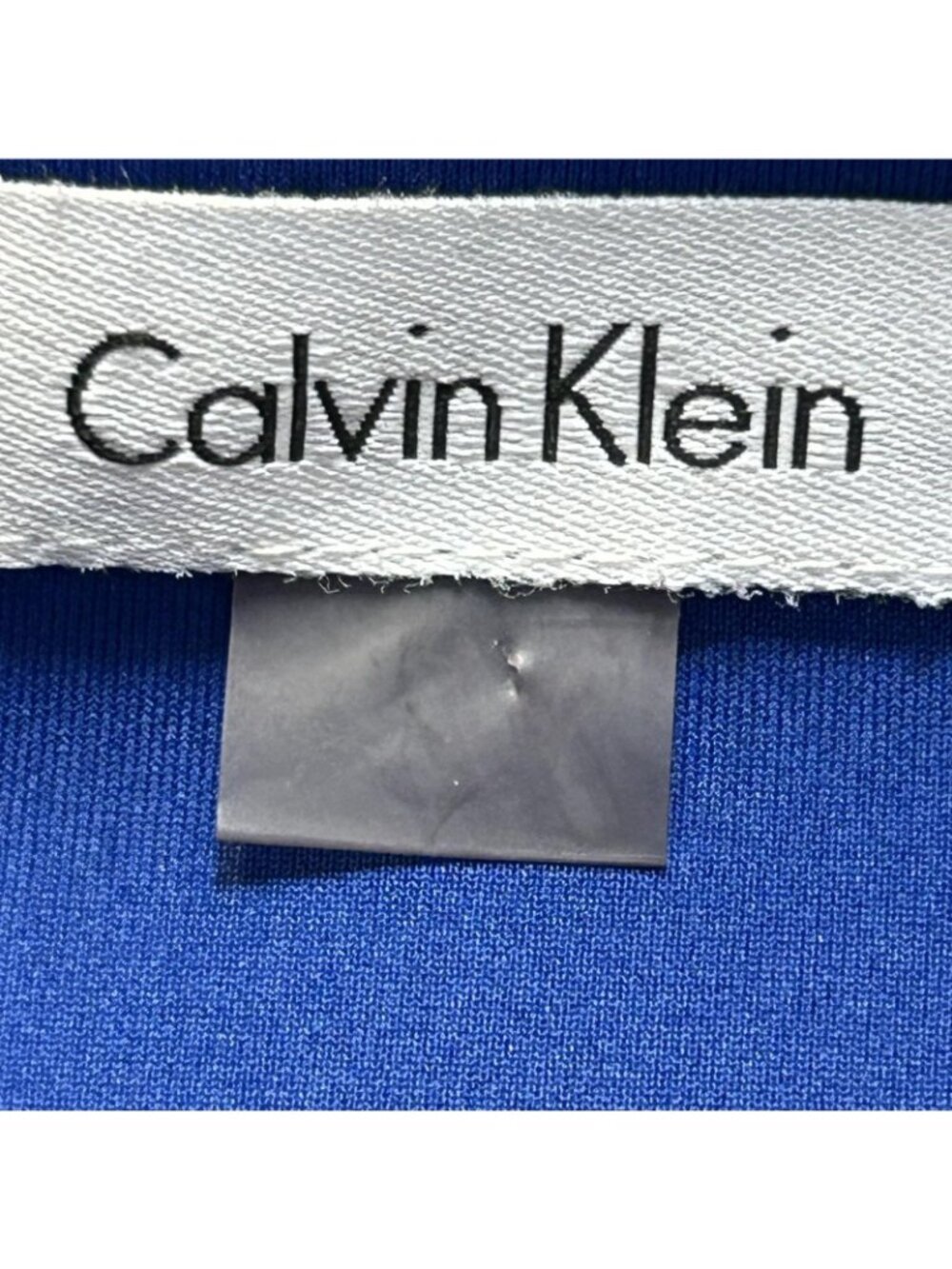 Calvin Klein Dress Womens 6 Blue Sheath Chain Neck Lace Hem Party Cocktail - Picture 5 of 11